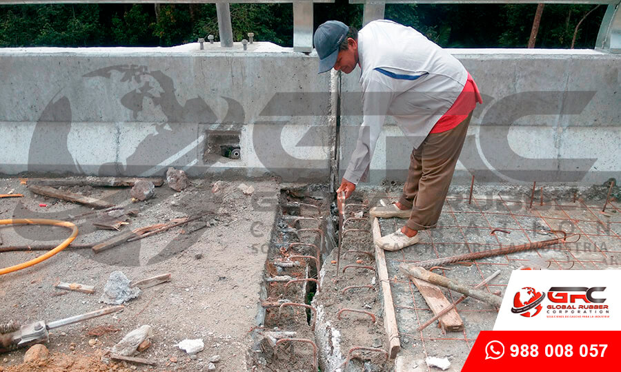Juntas de Caucho para puente