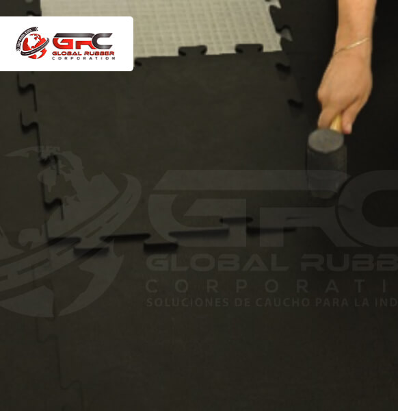 Pisos Interlock de caucho