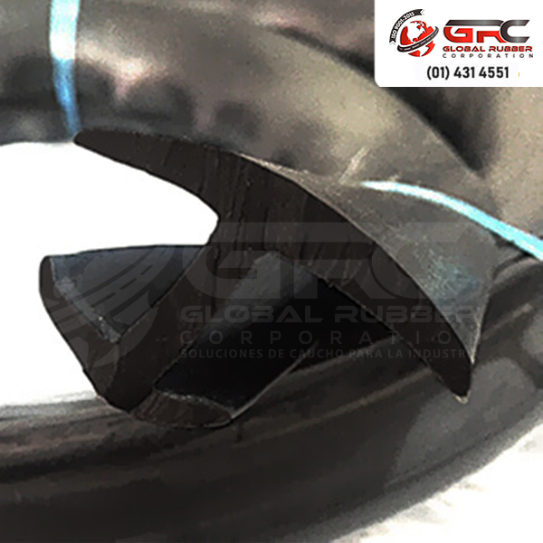 Perfil de jebe tipo H para camión