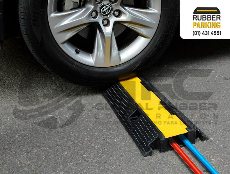 Bloqueador metálico de estacionamiento