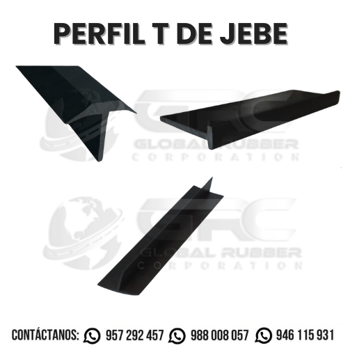 Perfil T de jebe para balanza camionera