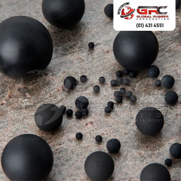 Las bolas de rebote para malla de zaranda pueden ser fabricados en distintos tipos de caucho , siendo los más comunes el caucho natural , silicona y poliuretano.