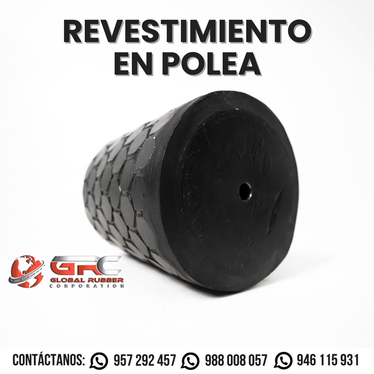 Revestimiento de Poleas en Caucho – Servicio para Minería en Perú