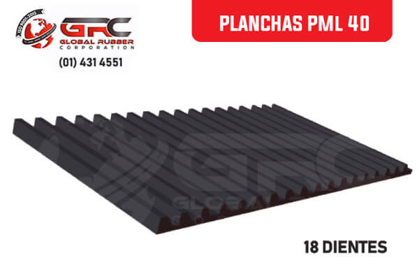 Tenemos gran variedad de planchas antidesgaste, pueden ser lisas o dentadas; están fabricadas con caucho de alta resistencia al corte, impacto y abrasión.