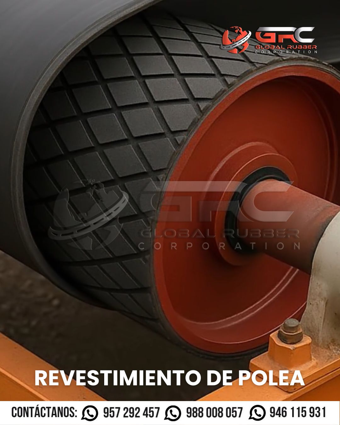 Revestimiento de Caucho para Poleas – Global Rubber Perú